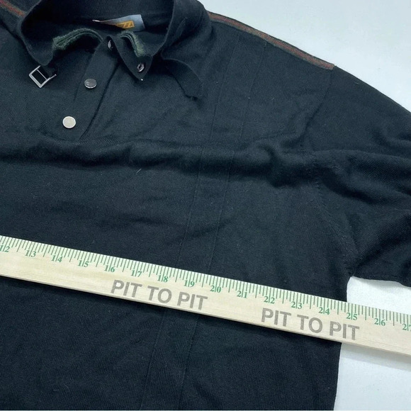 Venezzi Mens Size 2XL Wool blend long sleeve pullover 1/4 zip sweater 1622 - Picture 6 of 8